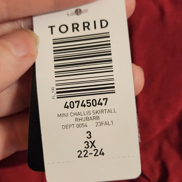 Torrid Mini Challis Shirtall Size 3 - Picture 2 of 4